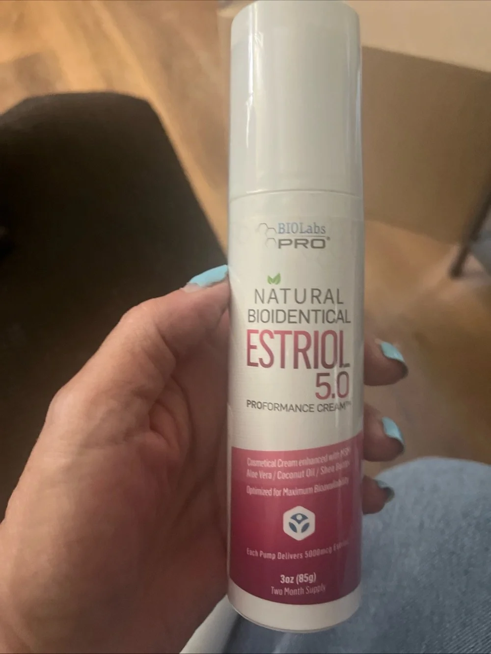 BioLabs Pro Natural Bioidentical Estriol 5.0 Cream — Pink 2